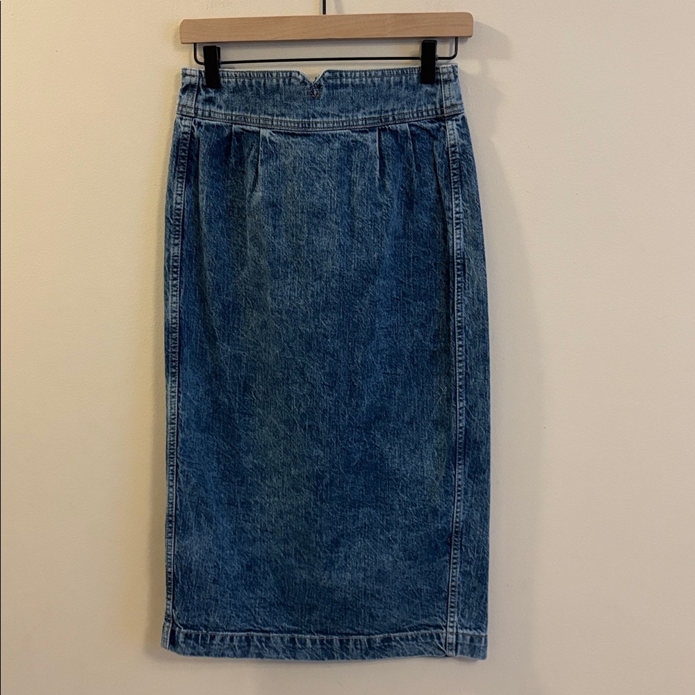 GAP Blue Denim Pencil Skirt